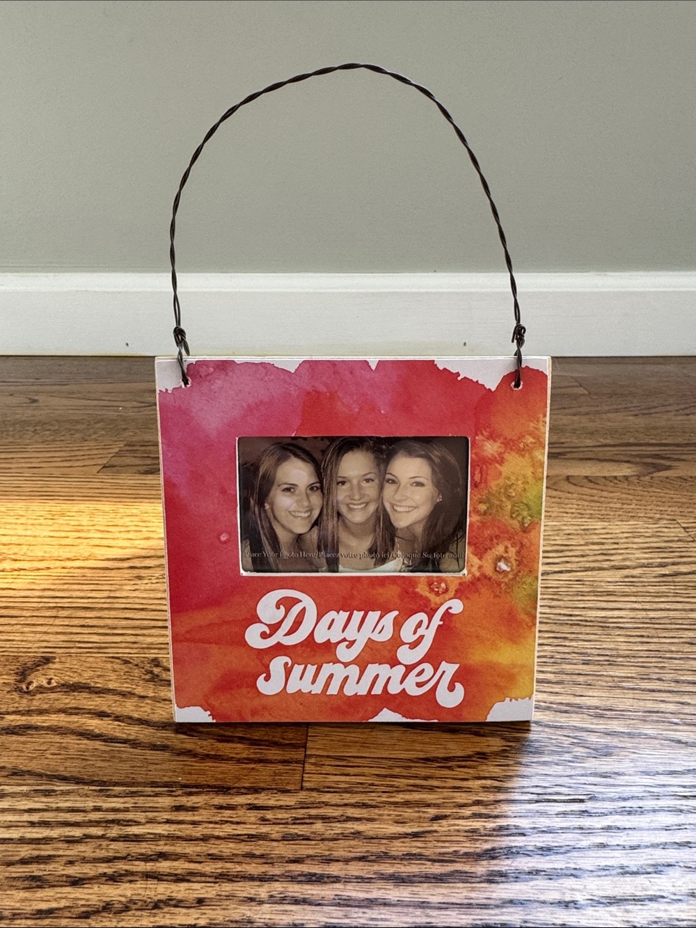 Primitives by Kathy Red Orange 'Days of Summer' Photo Frame. NWT.
